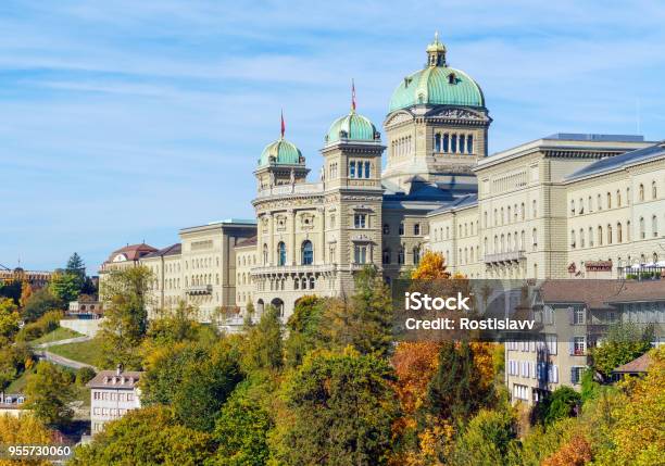 The Federal Palace Or Parliament Building Bern Switzerland Stock Photo - Download Image Now