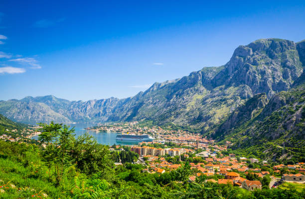 istock Panoramic view on Kotor bay and old town Kotor, Montenegro. 955737862