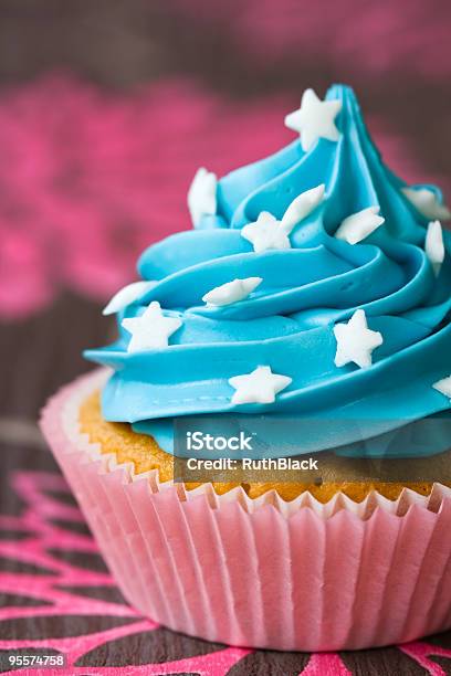 Cupcake Stock Photo - Download Image Now - Baked, Blue, Brown