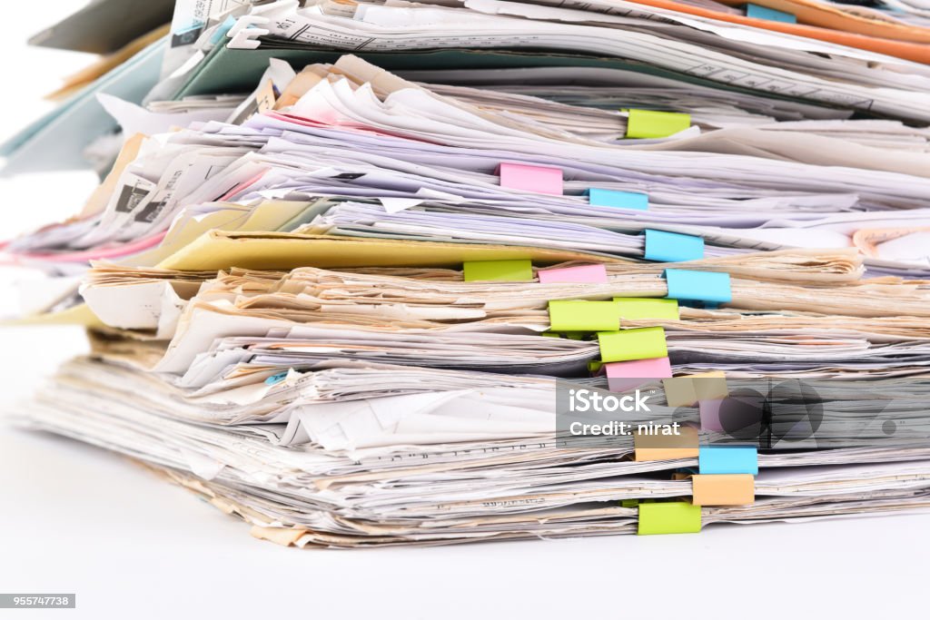 File Stack Stock Photo - Download Image Now - Bureaucracy, Government ...