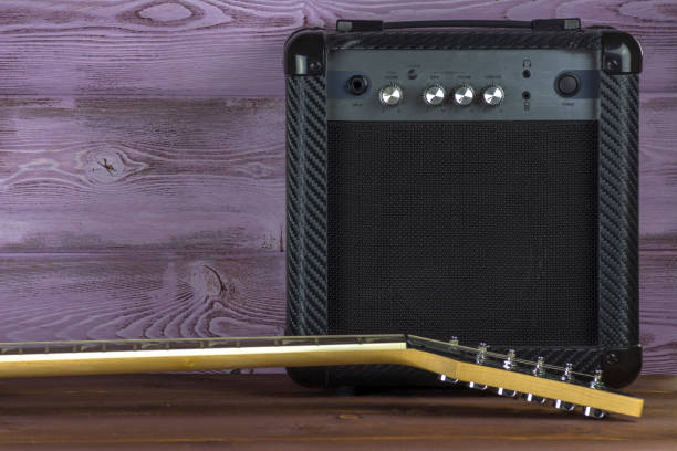 istock Guitar amplifier and electric guitar 955749620