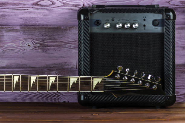 istock Guitar amplifier and electric guitar 955749870