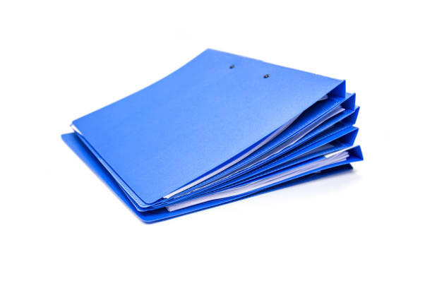 istock blue files folder. retention of contracts and paper 955756302