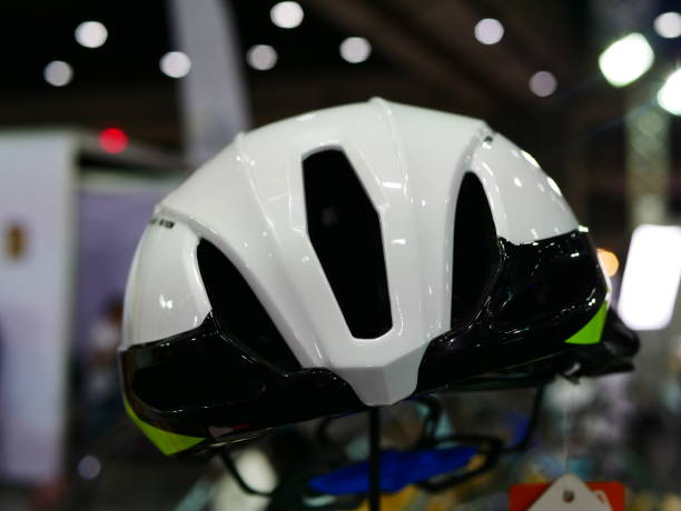 istock helmets in bicycle in shop 955756798