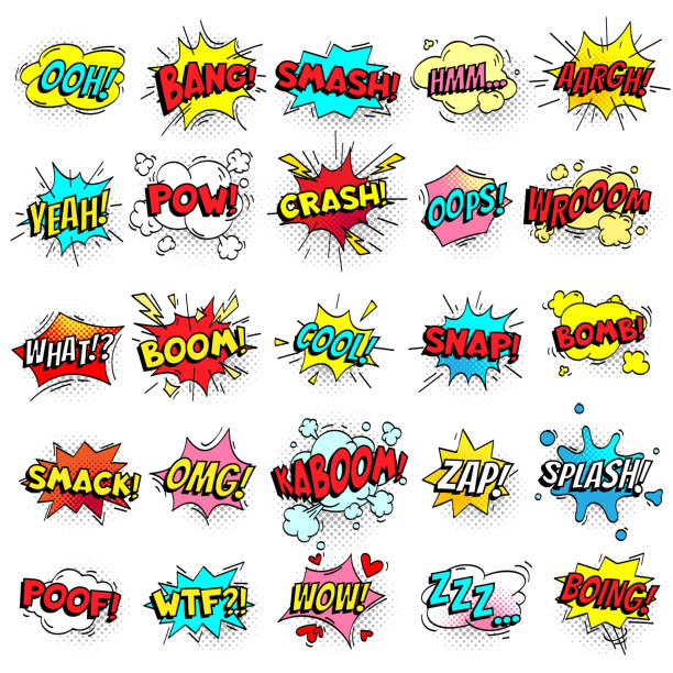 99,665 Cartoon Words Stock Photos, Pictures & Royalty-Free Images - iStock  | Comic words, Pow, Comic book words