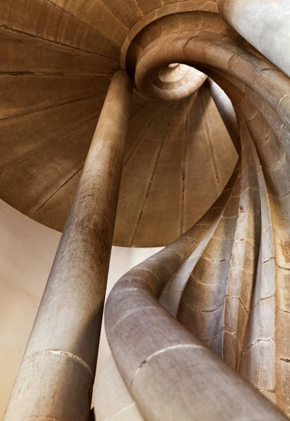 istock Spiral stone stair in old tower 955763406