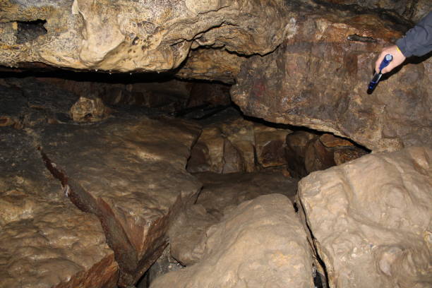 istock Quarry created artificially for the extraction of stone and created by nature. 955763918