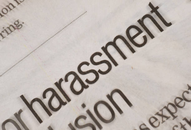 Harassment headline in newspaper Harassment headline in newspaper me too social movement stock pictures, royalty-free photos & images