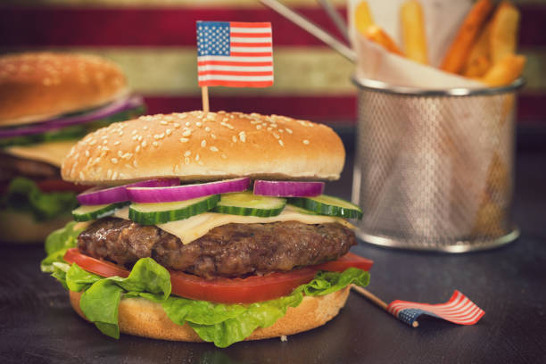 istock Burger for 4th of July 955784556