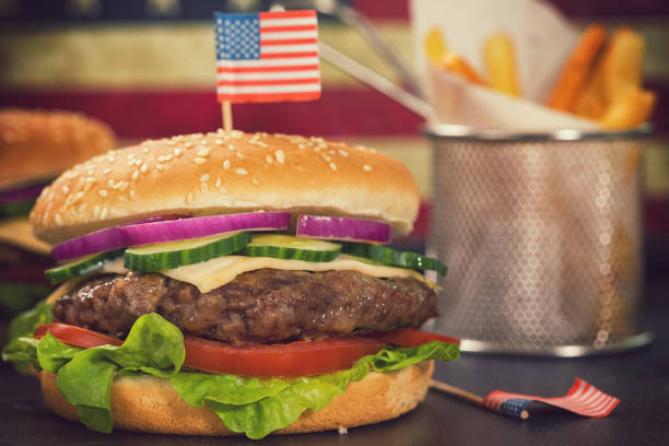 istock Burger for 4th of July 955784634