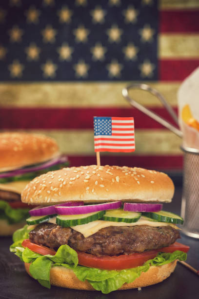 istock Burger for 4th of July 955784756