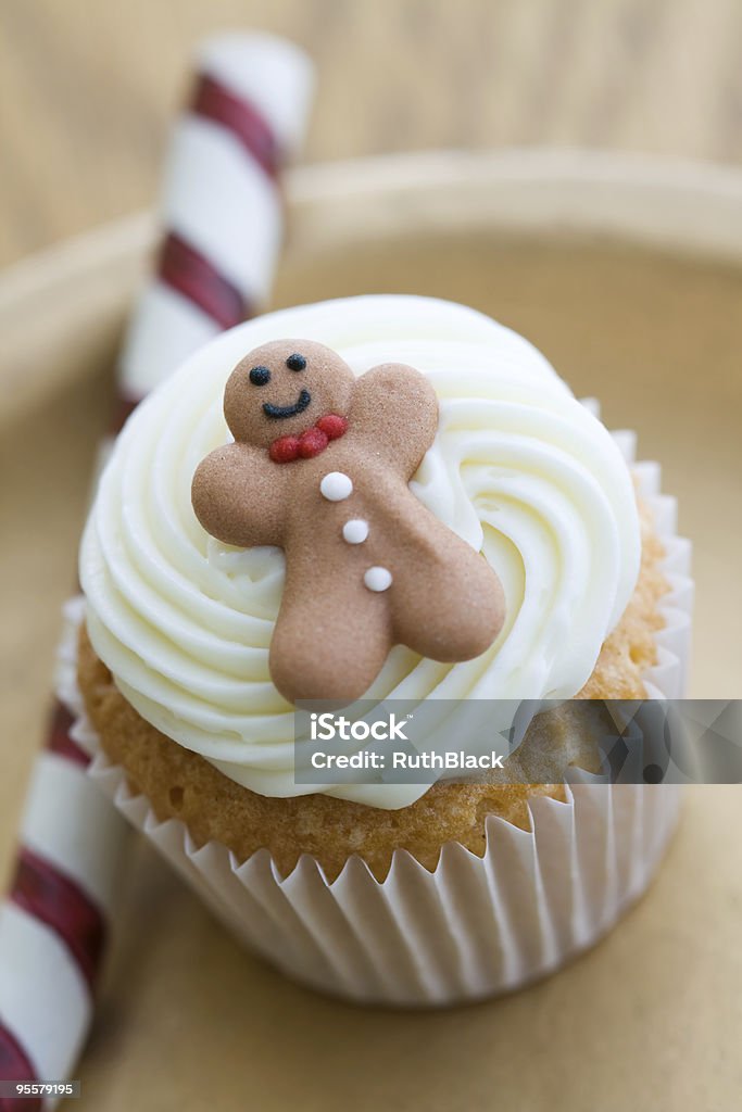 Рождественский cupcake - Стоковые фото Без людей роялти-фри