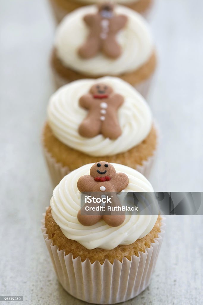 cupcakes de Natal - Royalty-free Assado no Forno Foto de stock