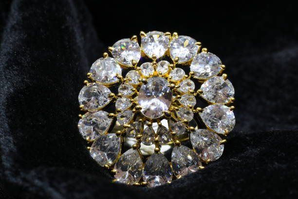 istock Solitaire ring jewellery closeup macro image 955795012