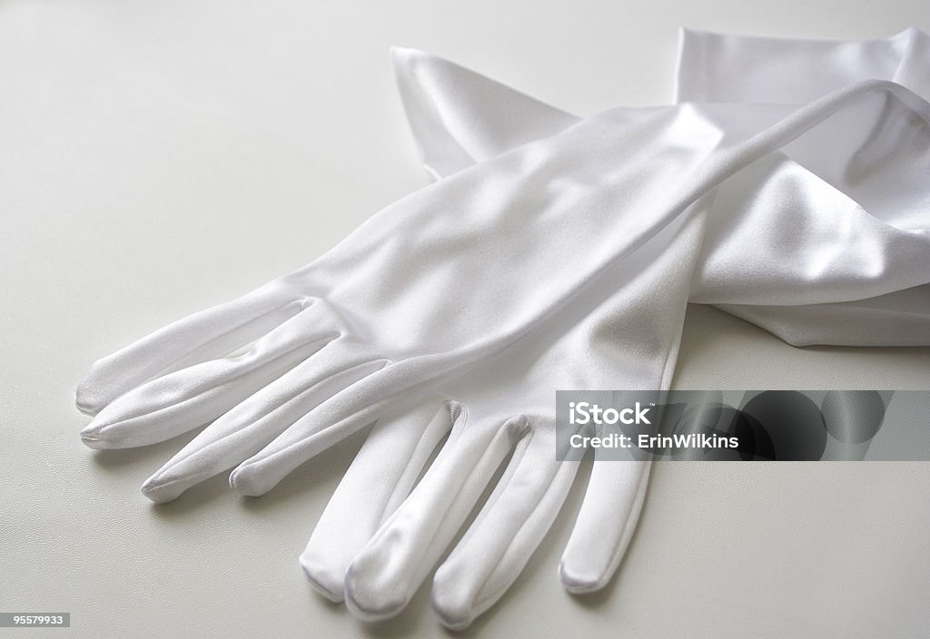 Paire de gants blancs réception - Photo de Blanc libre de droits