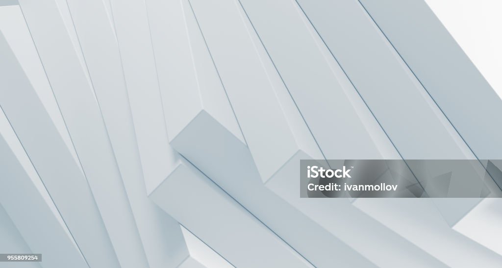Stacked clean boxes abstract background. 3D Rendering Stacked clean boxes abstract background closeup high contrast. 3D Rendering Abstract Stock Photo