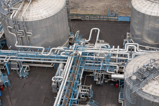 istock an image of tanks for liquid LPG gas. 955828614