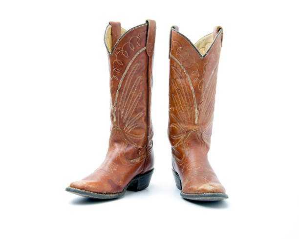 istock Cowboy's boots from a natural leather 955836956