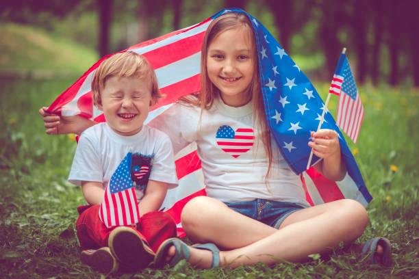 istock Family celebrating Fourth of July 955843200