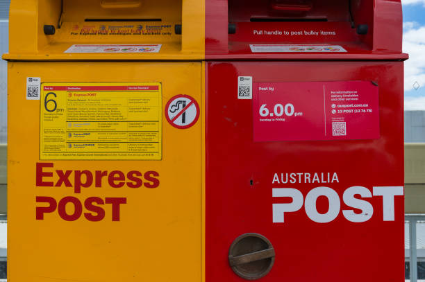 Red Post Box Aussie 200+ Red Post Box Australia Stock Photos, Pictures & Royalty-Free ...