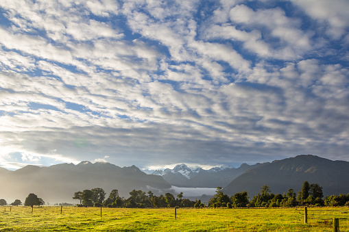 Sunrise over New Zealand's Southern Alps
