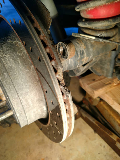 istock cracked and brocken break disk from a car 955879718