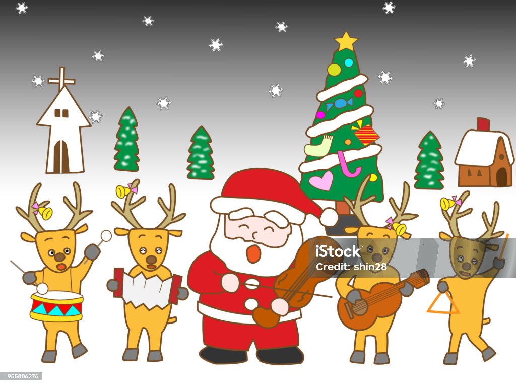 Christmas Song Stock Illustration - Download Image Now - Winter, Animal,  Annual Event - iStock