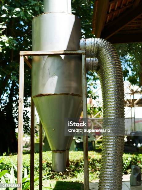Exhaust With Food Stock Photo - Download Image Now - Air Duct, Air Pump, Aluminum