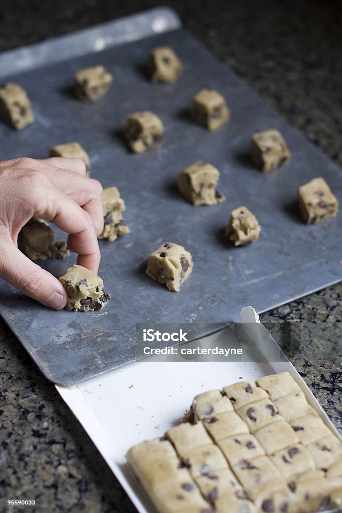cookies aux pépites de chocolat à une formule - Photo de Biscuit libre de droits