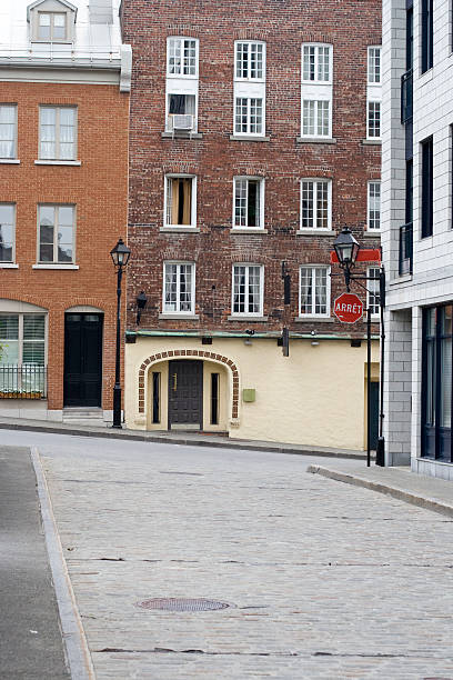 istock Empty cobblestone street in Old Town Montreal 95590198