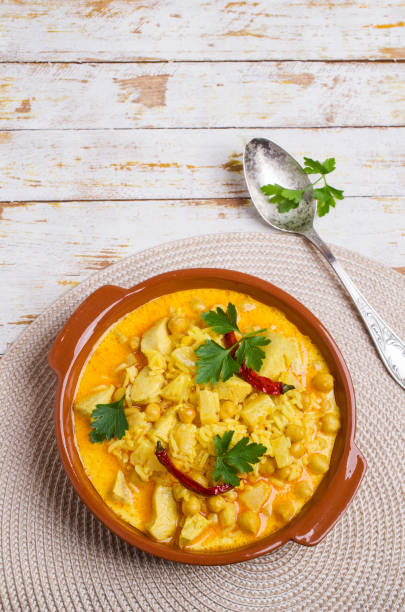 istock Traditional spicy soup with rice 955903378