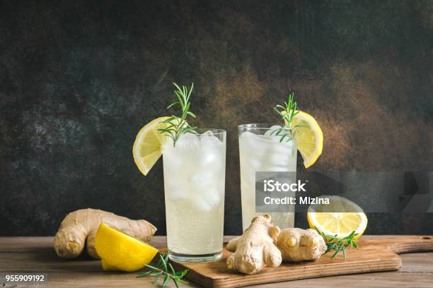 Ginger Ale Stock Photo - Download Image Now - Ginger - Spice, Lemon - Fruit, Lemonade