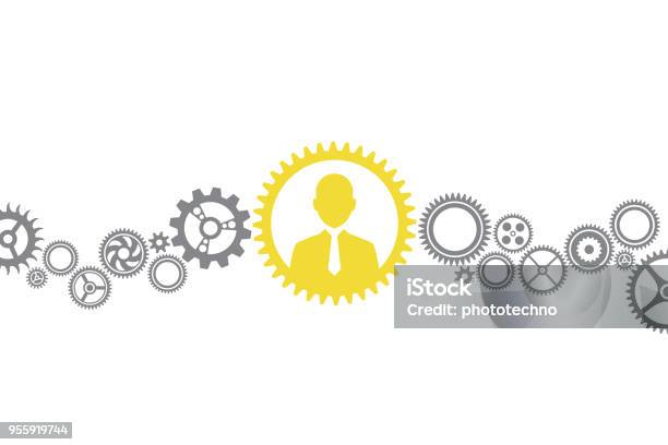 Human Resources Solution Concepts Stock Illustration - Download Image Now - Gear - Mechanism, Change, Human Resources