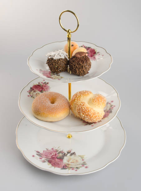 istock tray or three tier serving tray on a background 955922594