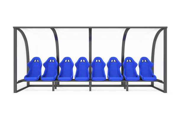 istock Reserve Chair and Staff Coach Bench Isolated 955927448