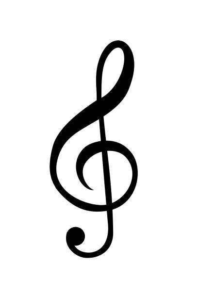 g 音部記号ベクトル - treble clef musical symbol music clipping path点のイラスト素材／クリップアート素材／マンガ素材／アイコン素材