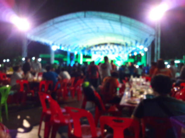 istock Abstract colorful blurred. Mini concert hall 955945948