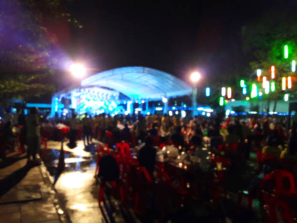 istock Abstract colorful blurred. Mini concert hall 955945974
