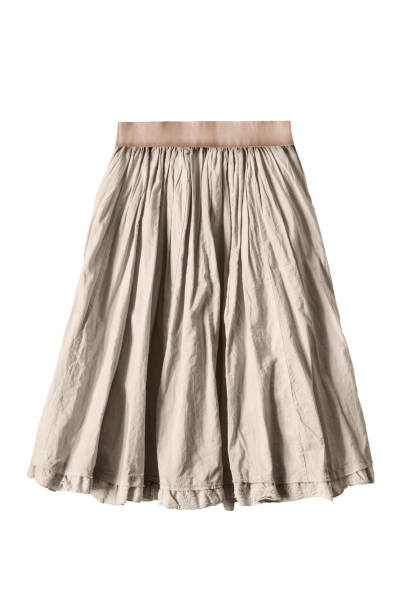 istock Beige skirt isolated 955951478