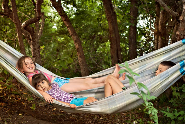 istock children play in a hammock in the summer 955951876