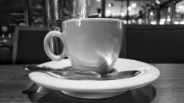 istock A cup of coffee in the bar, on the table 955959598