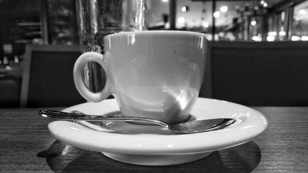 istock A cup of coffee in the bar, on the table 955959600