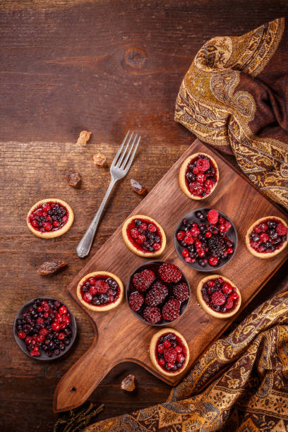Tasty tartlets with berries