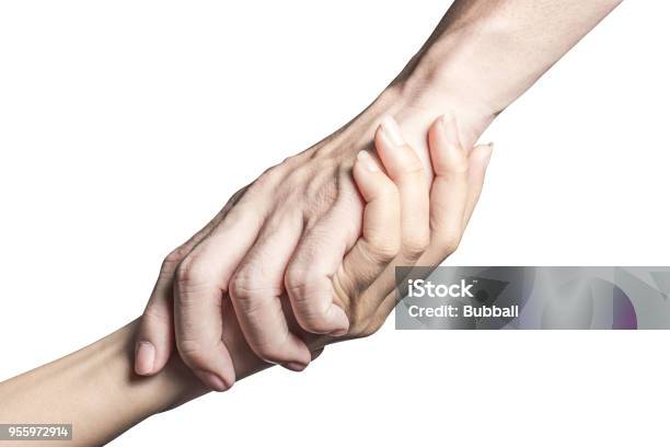 Open Hand Help Hand Open And Ready To Help Or Receive Gesture Isolated On White ...
