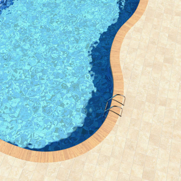 スイミングプール - resort swimming pool swimming pool poolside curve ストックフォトと画像