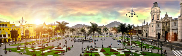 Main Square of Lima stock photo