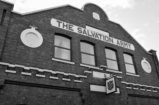 Banbury, England - November 29 2017:   Victorian Salvation army building