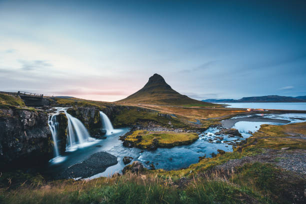 istock Landscape In Iceland With Mount Kirkjufell At Sunset 955979910