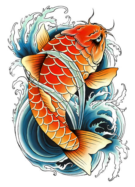 495 Chinese Fish Tattoos Stock Photos, Pictures & Royalty-Free Images -  iStock