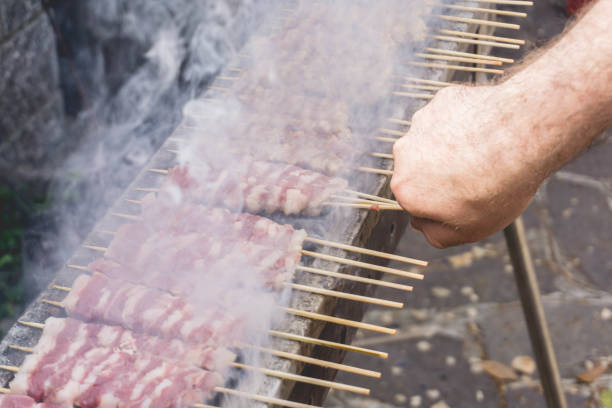 istock Arrosticini on the grill 955985478
